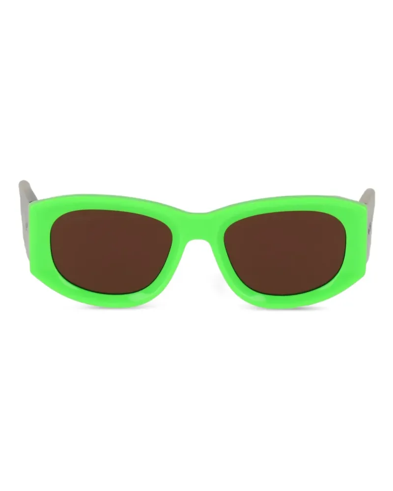 OFF-WHITE Sonnenbrille mit rundem Gestell - Braun Braun