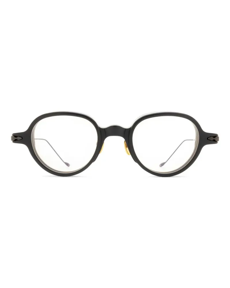 Jacques Marie Mage Runde Clark Brille - Schwarz Schwarz