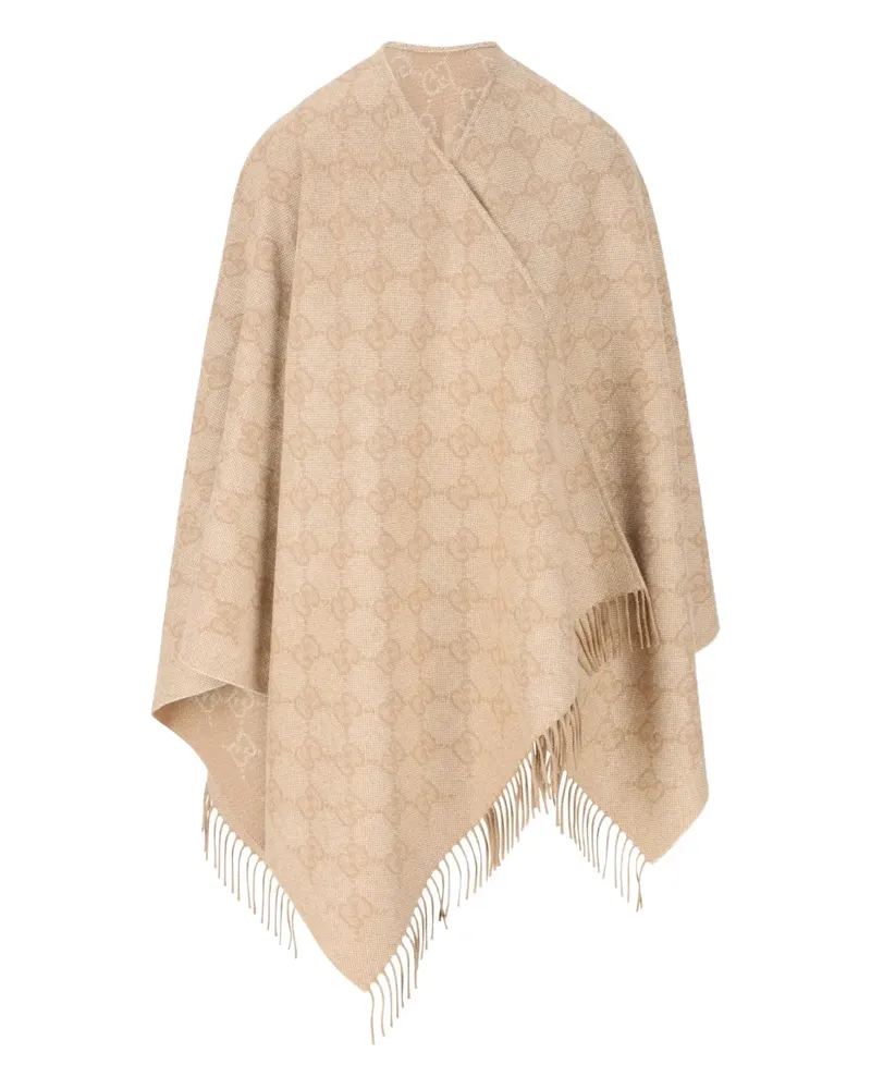 Gucci Cape mit GG-Muster - Nude Nude