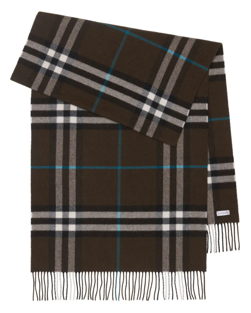 Burberry Kaschmirschal mit Vintage-Check - Braun Braun