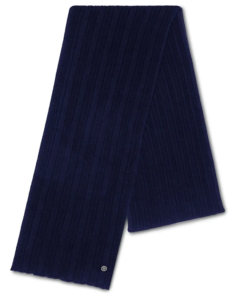 Versace Gerippter Medusa Strickschal - Blau Blau