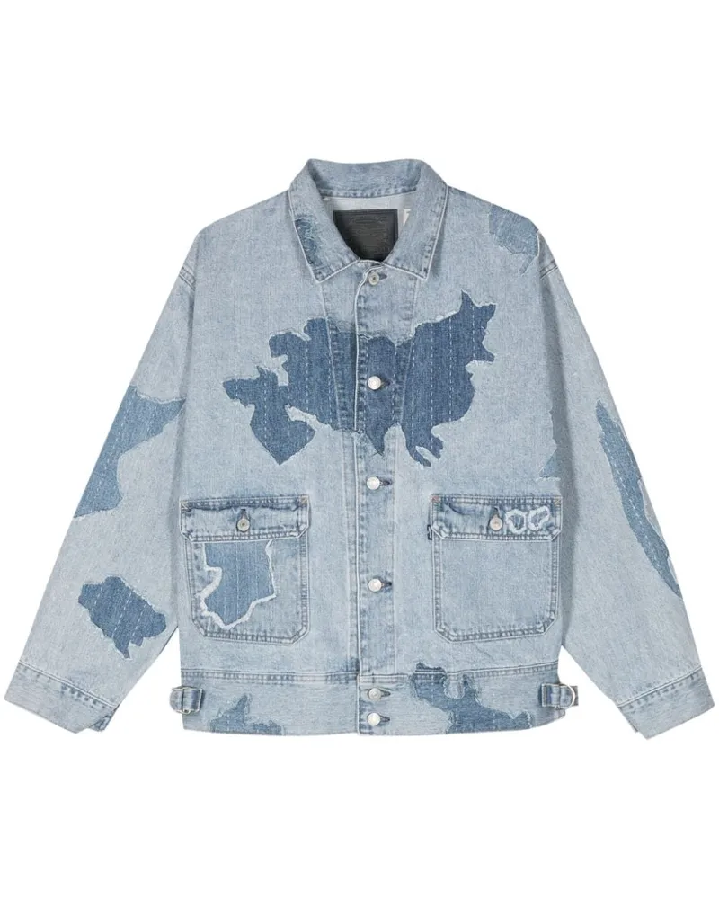 Levi's Jeansjacke im Patchwork-Look Blau