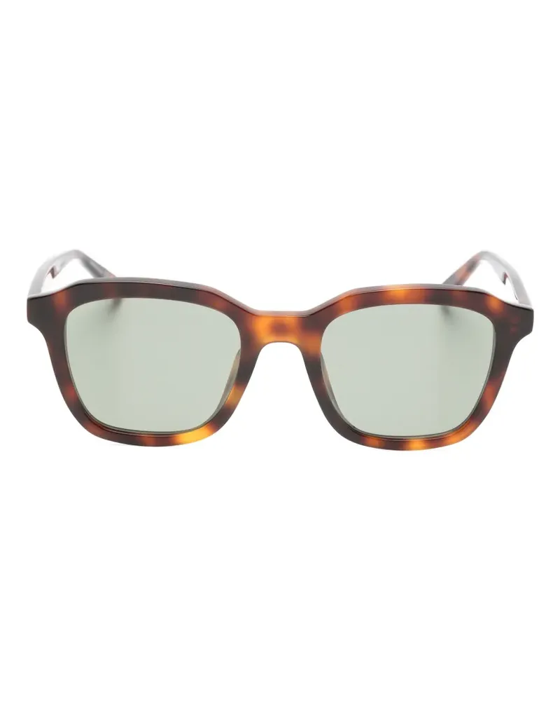 Saint Laurent tortoiseshell-effect square-frame sunglasses - Braun Braun