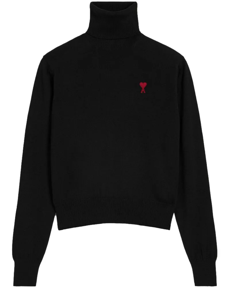 AMI Paris Ami de Coeur Wollpullover - Schwarz Schwarz