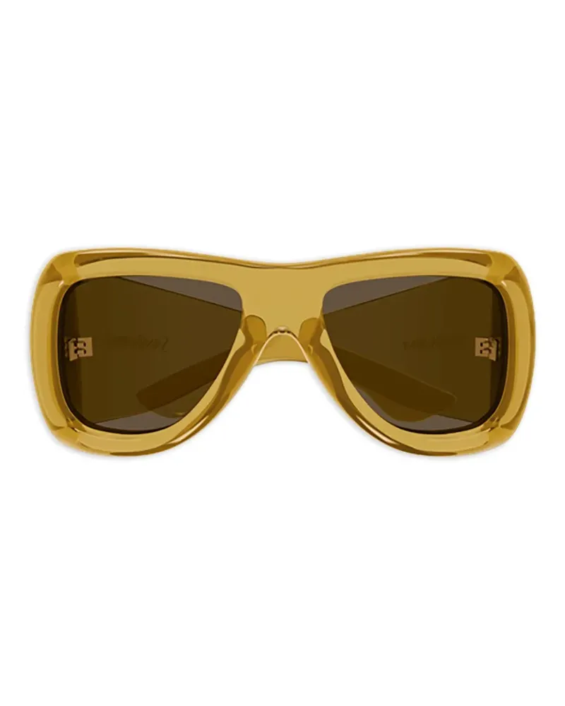 Saint Laurent Howl Sonnenbrille mit geometrischem Gestell - Gelb Gelb