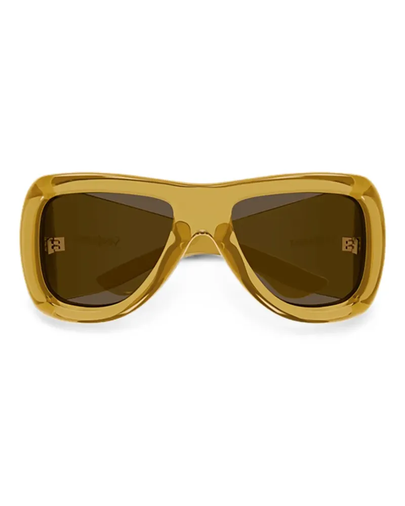 Saint Laurent SL 902 Howl geometric-frame sunglasses - Gelb Gelb