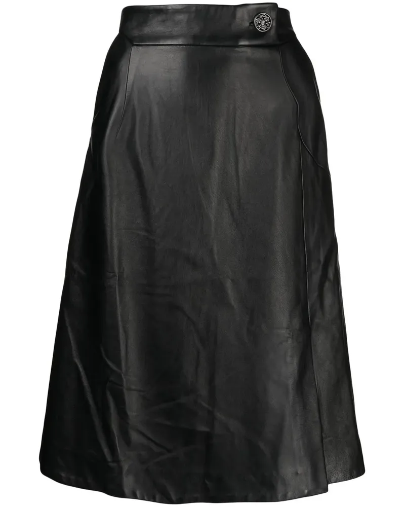 SHIATZY CHEN Midirock aus Leder - Schwarz Schwarz