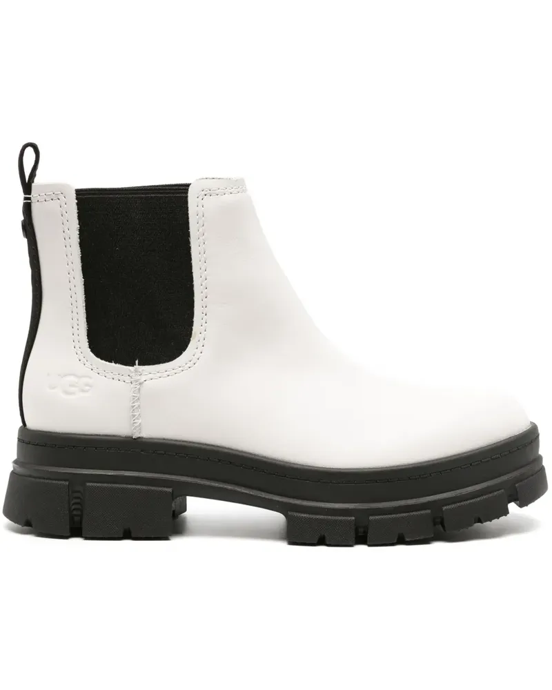 UGG Zweifarbige Chelsea-Boots - Weiß Weiß