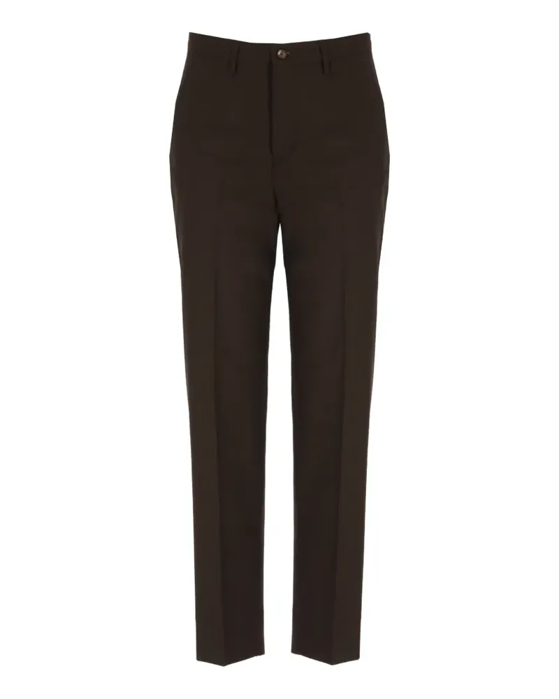 Briglia 1949 pressed-crease cropped trousers - Braun Braun