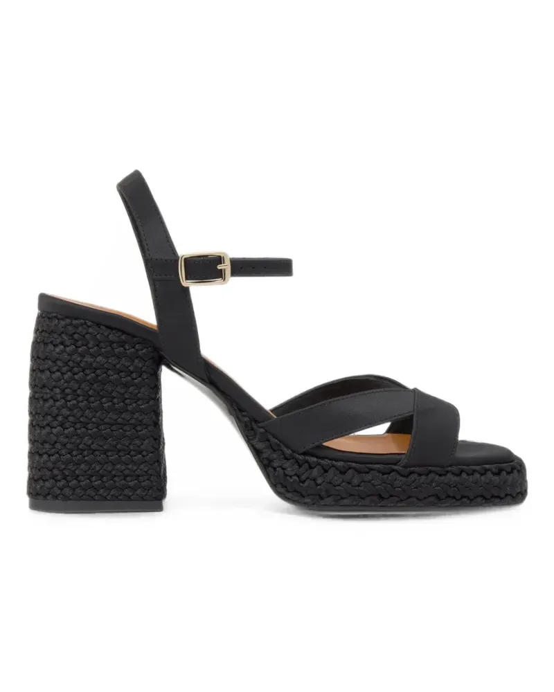 Castañer Viena Sandalen mit Blockabsatz - Schwarz Schwarz