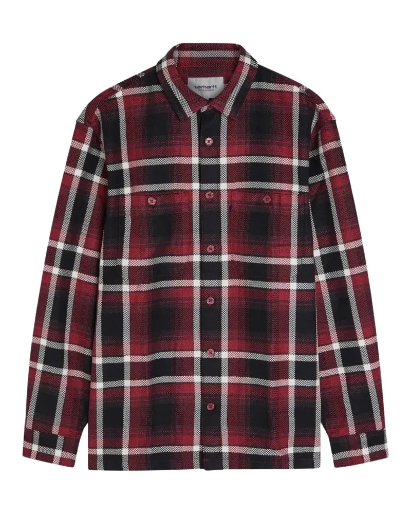 Carhartt WIP plaid patch-pocket shirt - Rot Rot