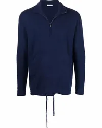 Malo Pullover mit Reißverschluss Blau