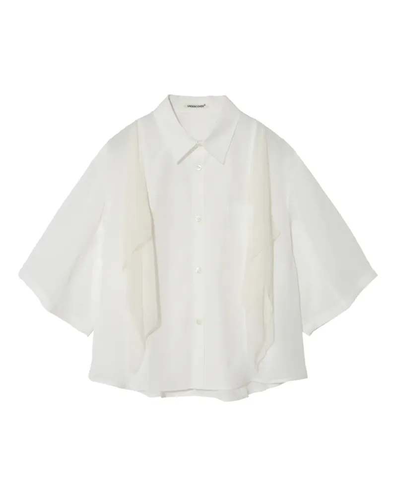 Undercover Top mit Rüschen - Weiß Weiß