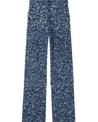 AZ FACTORY Linda Hose mit Leoparden-Print Blau