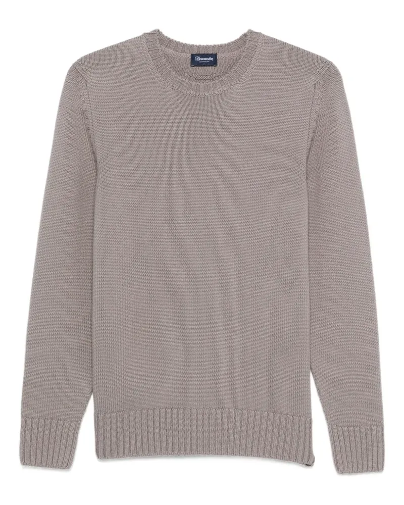Drumohr  Rollkragenpullover aus Merinowolle - Grau Grau