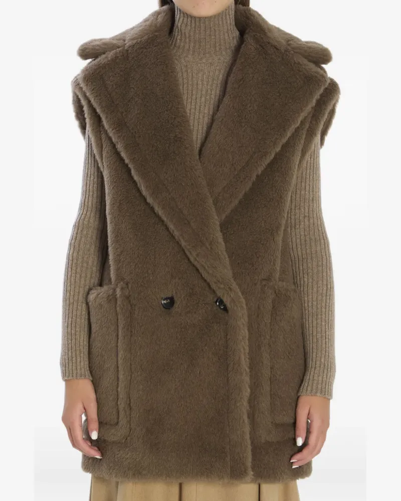 Max Mara Bormida double-breasted gilet - Braun Braun