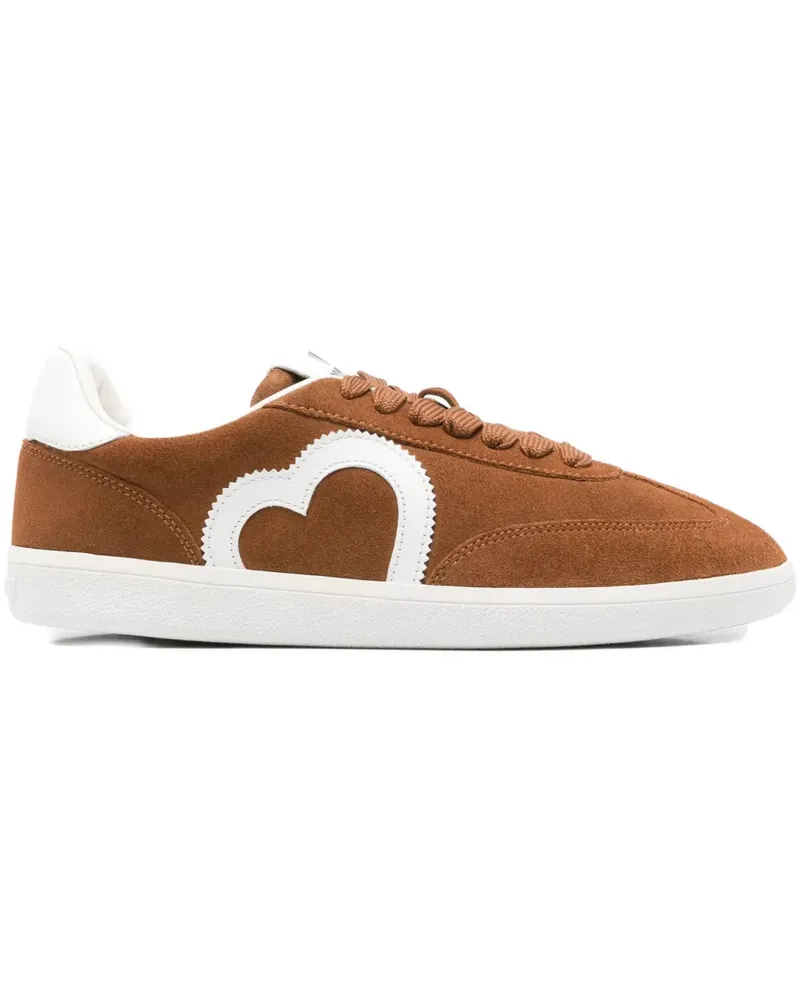 Moschino Sneakers mit Herzapplikation - Braun Braun
