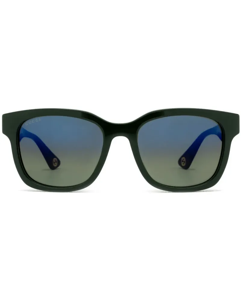 Gucci Sonnenbrille mit eckigem Gestell - Grün Grün