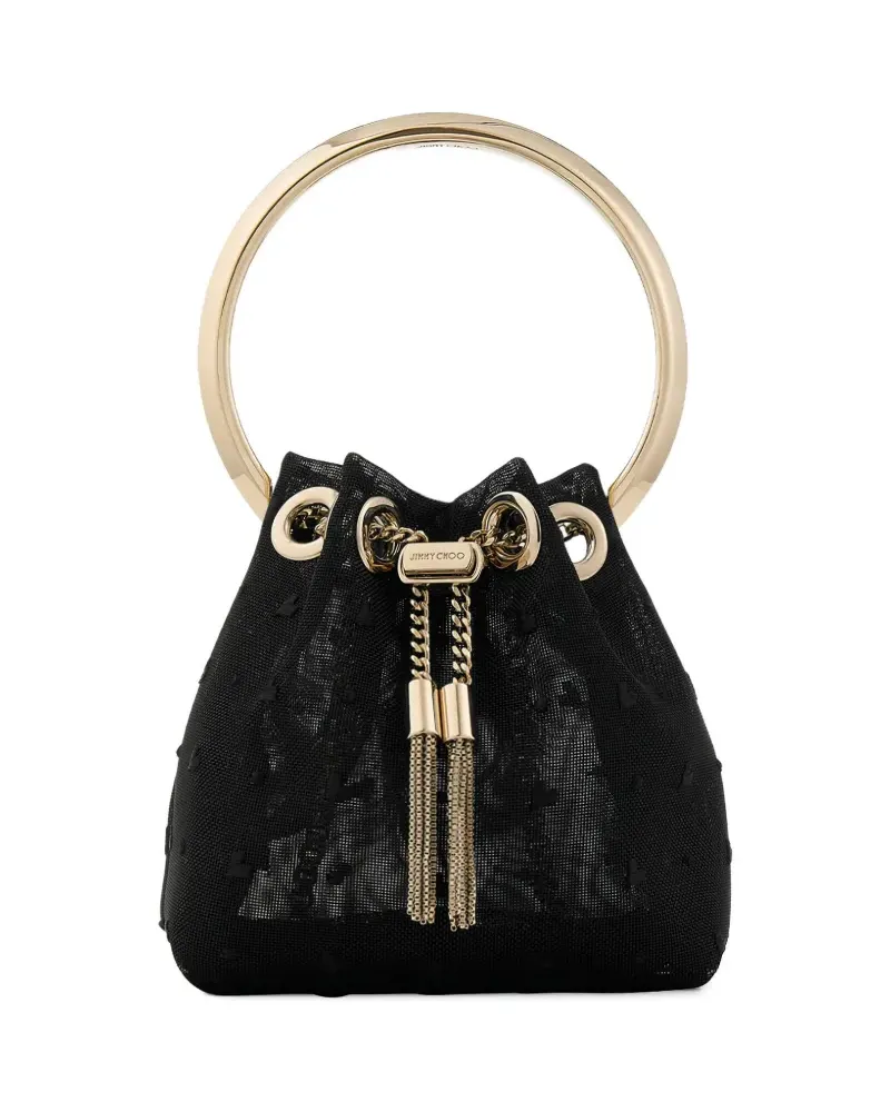 Jimmy Choo Mini Bon Bon Umhängetasche - Schwarz Schwarz