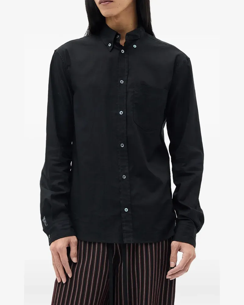Ann Demeulemeester Klassisches Hemd - Schwarz Schwarz