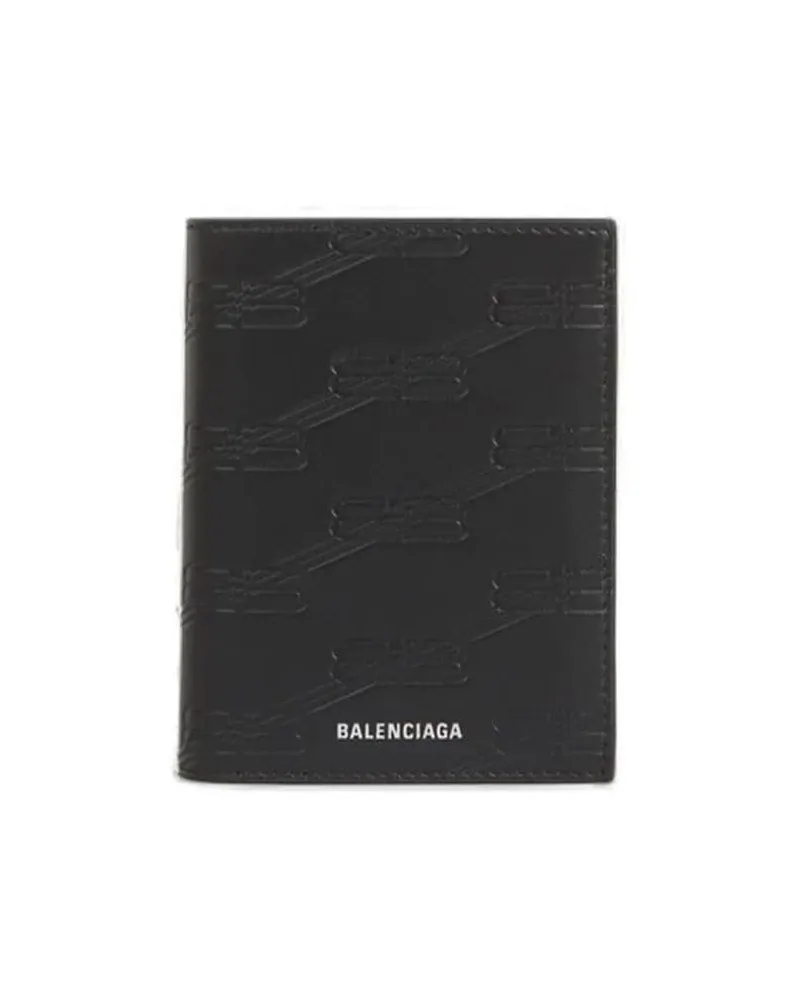 Balenciaga Klassisches Portemonnaie - Schwarz Schwarz