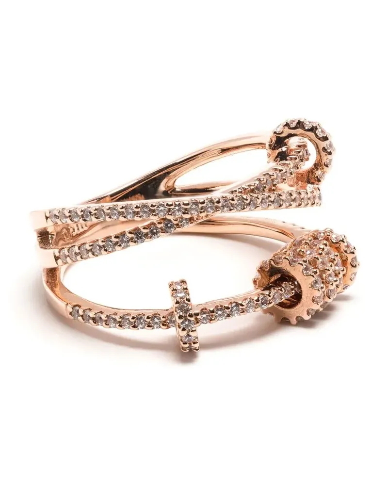 APM Monaco Vergoldeter Ring Gold