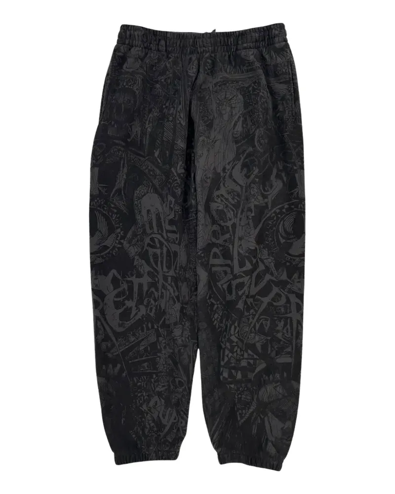 Supreme Being Jogginghose mit Liberty-Print - Schwarz Schwarz