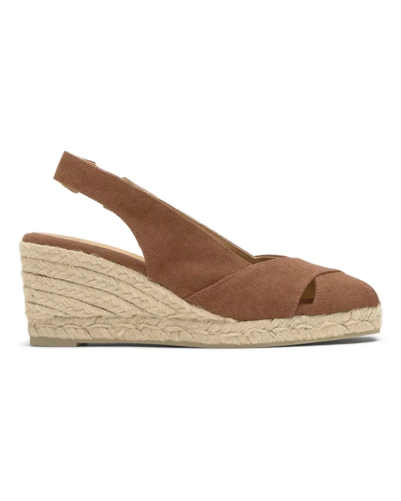 Castañer Diana Espadrilles mit Peeptoe - Braun Braun