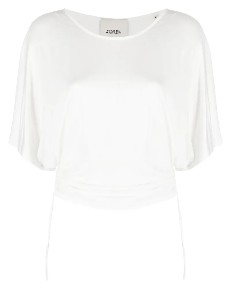 Isabel Marant Drapiertes T-Shirt - Weiß Weiß
