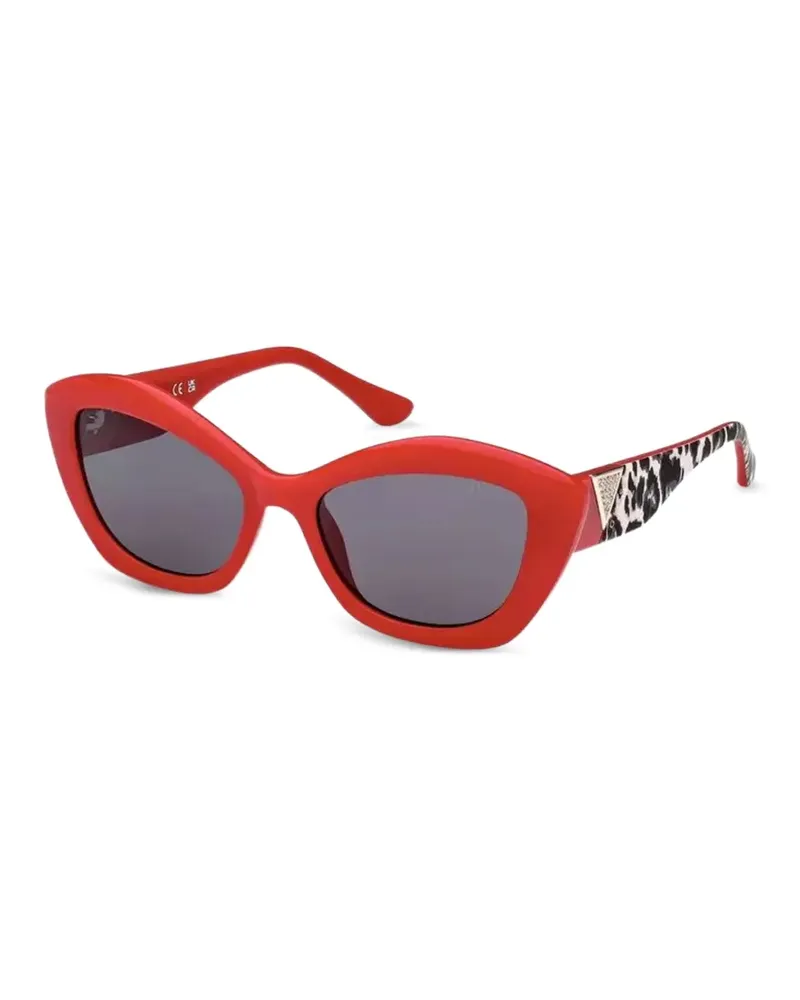 Guess leopard-print cat-eye sunglasses - Rot Rot