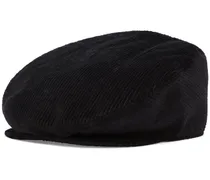 Schiebermütze aus Cord - Schwarz