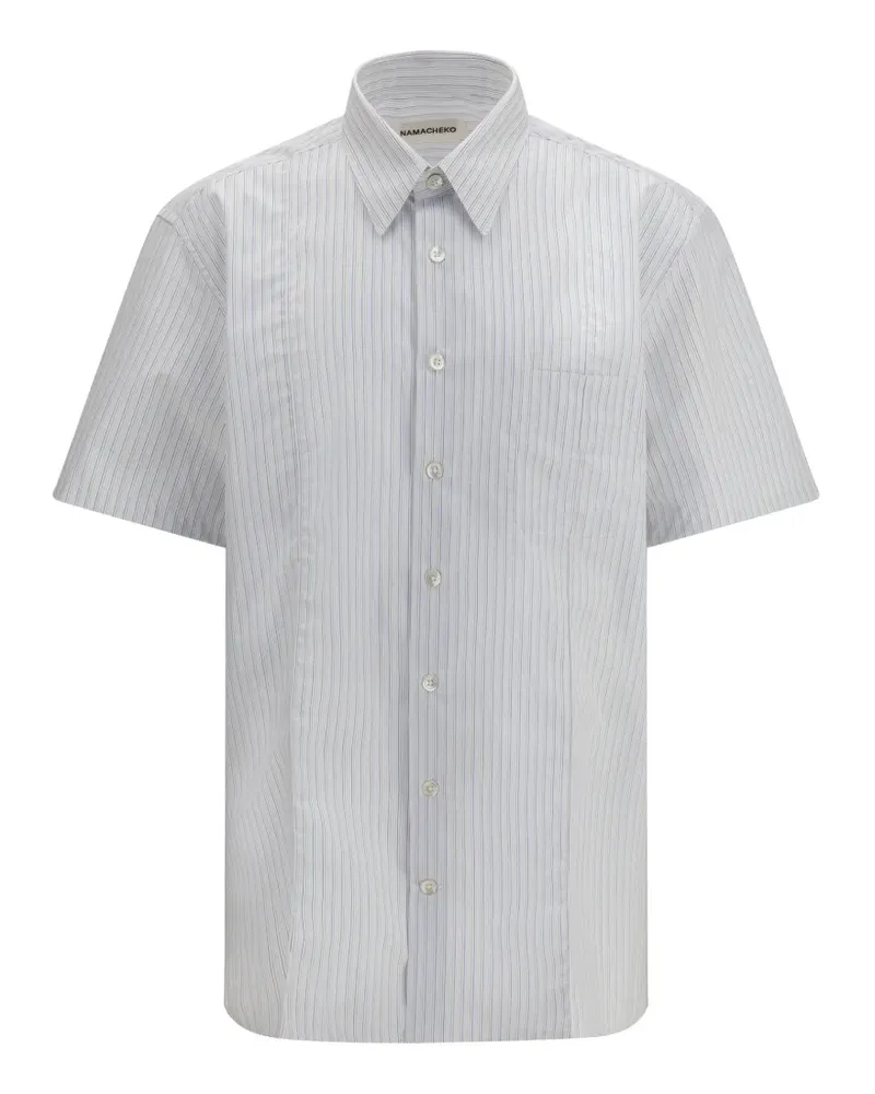 Namacheko Cordelia striped short-sleeves shirt - Weiß Weiß