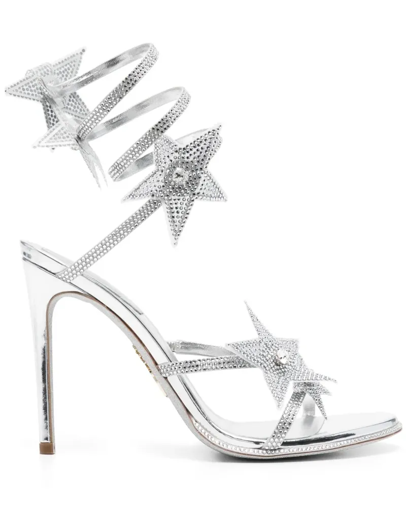 René Caovilla Sandalen 100mm - Silber Silber