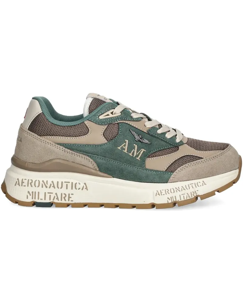 Aeronautica Militare round-toe sneakers - Nude Nude