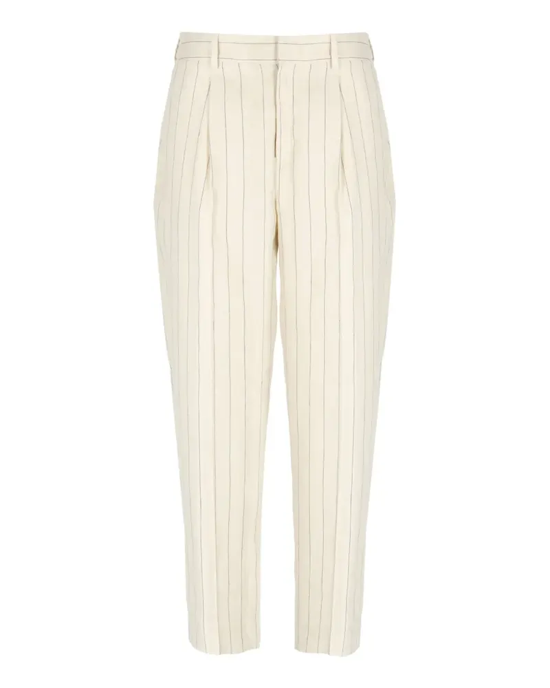 PT TORINO pinstripe-pattern pleated trousers - Nude Nude