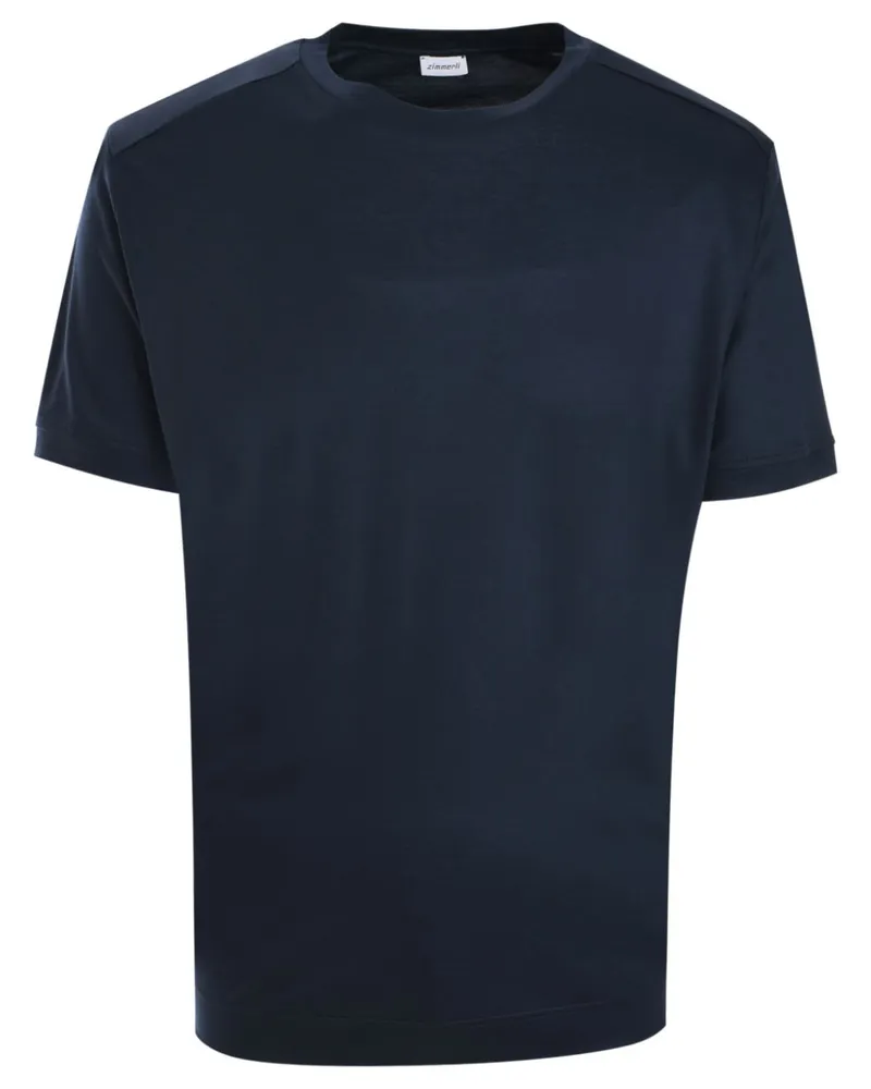 Zimmerli T-Shirt aus Jersey - Blau Blau