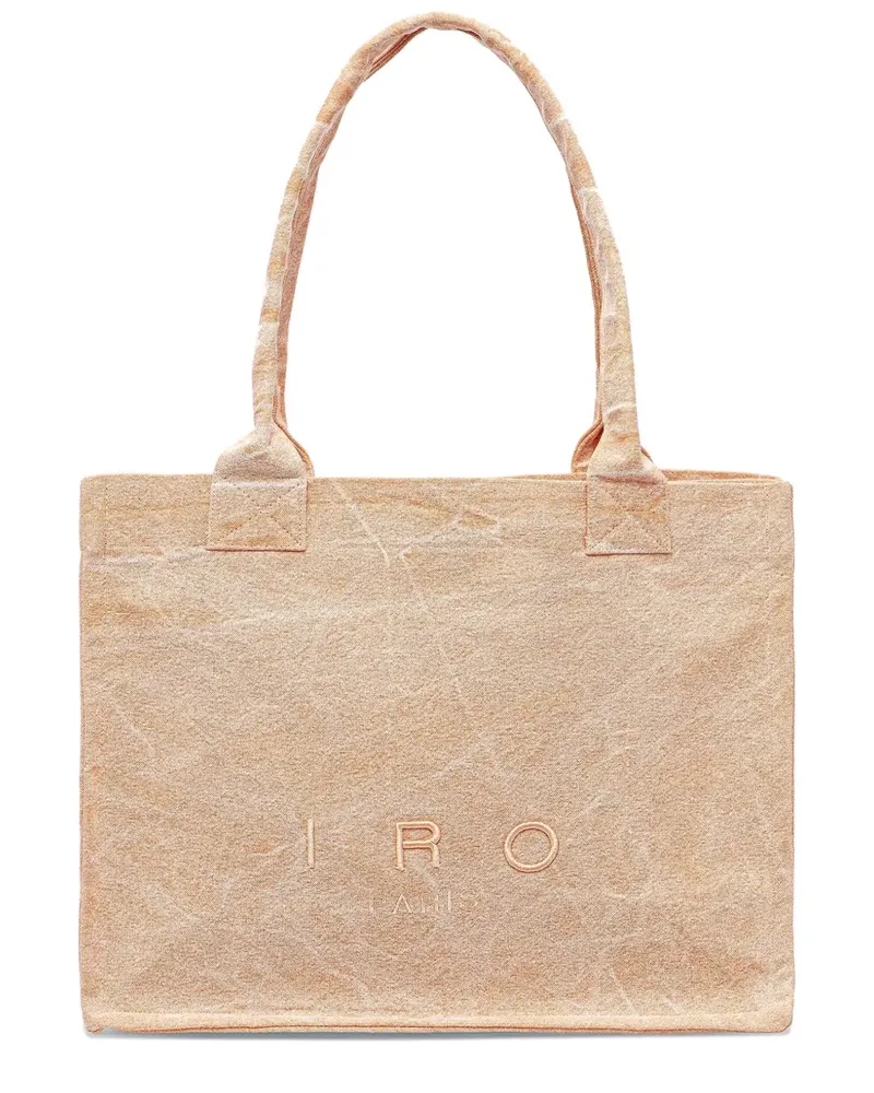 IRO Shopper mit Logo-Stickerei - Orange Orange