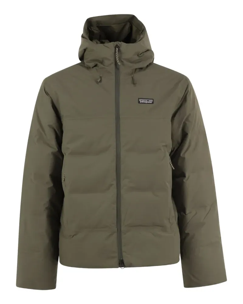 Patagonia Wattierte Jackson Glacier Jacke mit Logo-Patch - Grün Grün