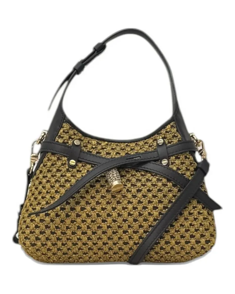 Borbonese mini Halo shoulder bag - Gelb Gelb