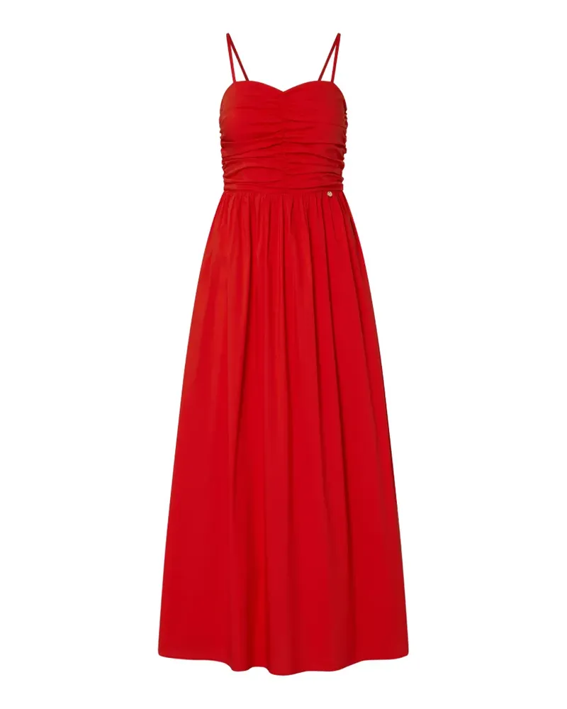 Liu Jo gathered poplin dress - Rot Rot