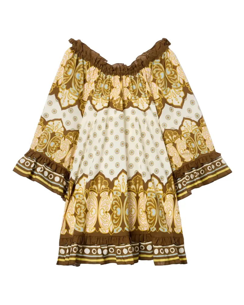 La DoubleJ Boho Minikleid (Placée) - Nude Nude