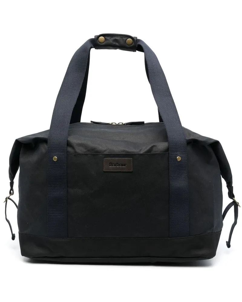 Barbour Reisetasche mit Logo-Patch - Blau Blau