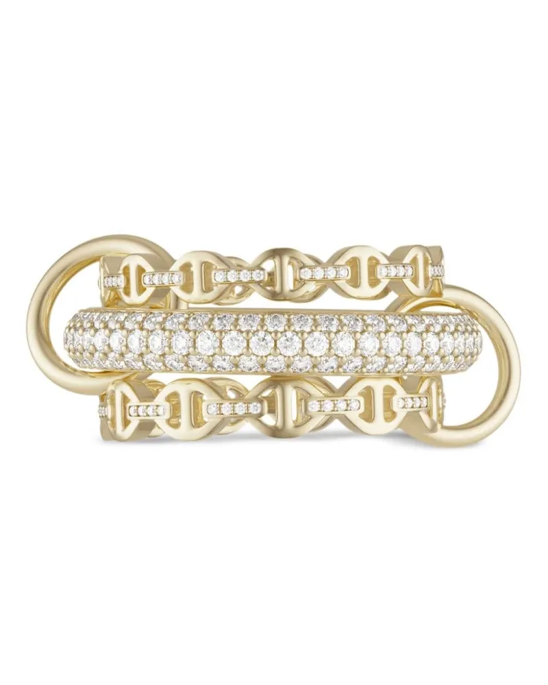 Spinelli Kilcollin x Horsenbuhs 18kt Microdame SK Gelbgoldring mit Diamanten Gold