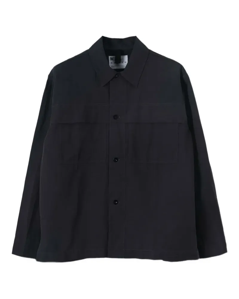 Margaret Howell Hemd mit Storm-Flap - Grau Grau