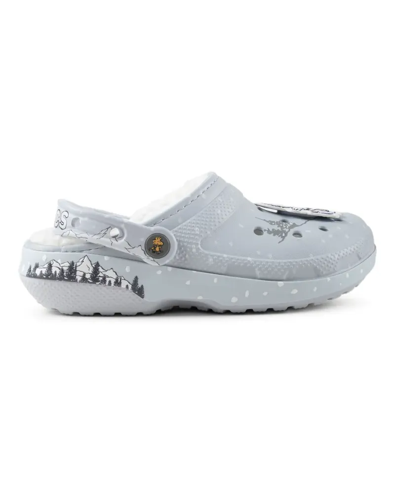 Crocs x Peanuts logo-print clogs - Grau Grau
