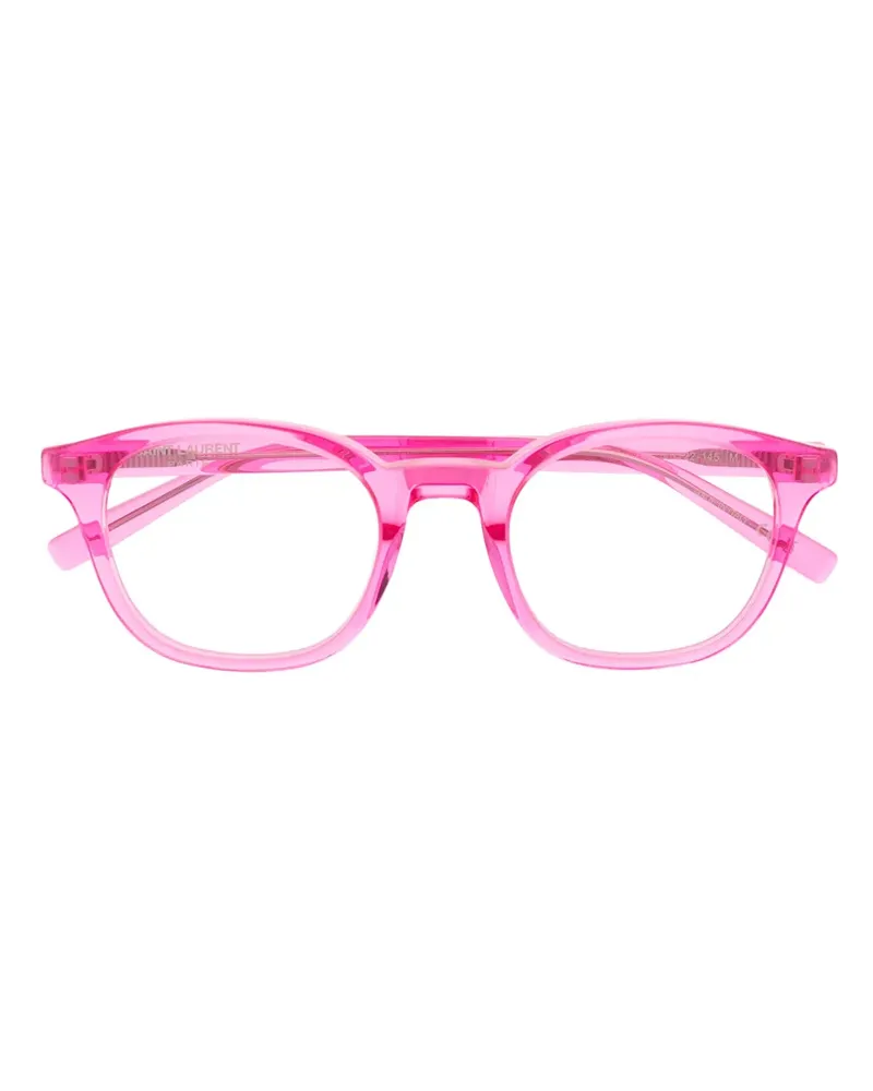 Saint Laurent Transparente Brille mit rundem Gestell - Rosa Rosa
