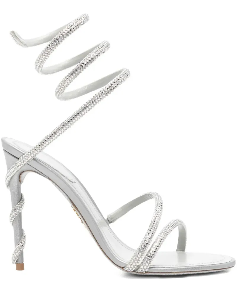 René Caovilla Margot Sandalen 105mm - Grau Grau