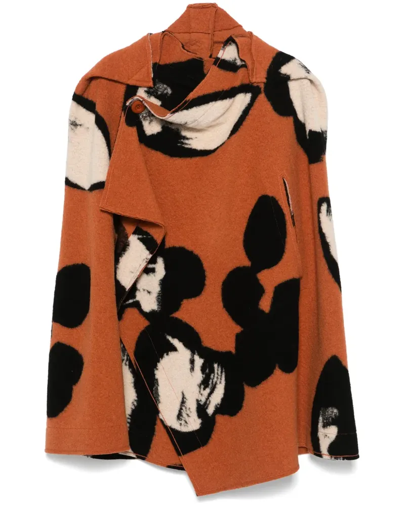 Issey Miyake Vigor Cape - Orange Orange