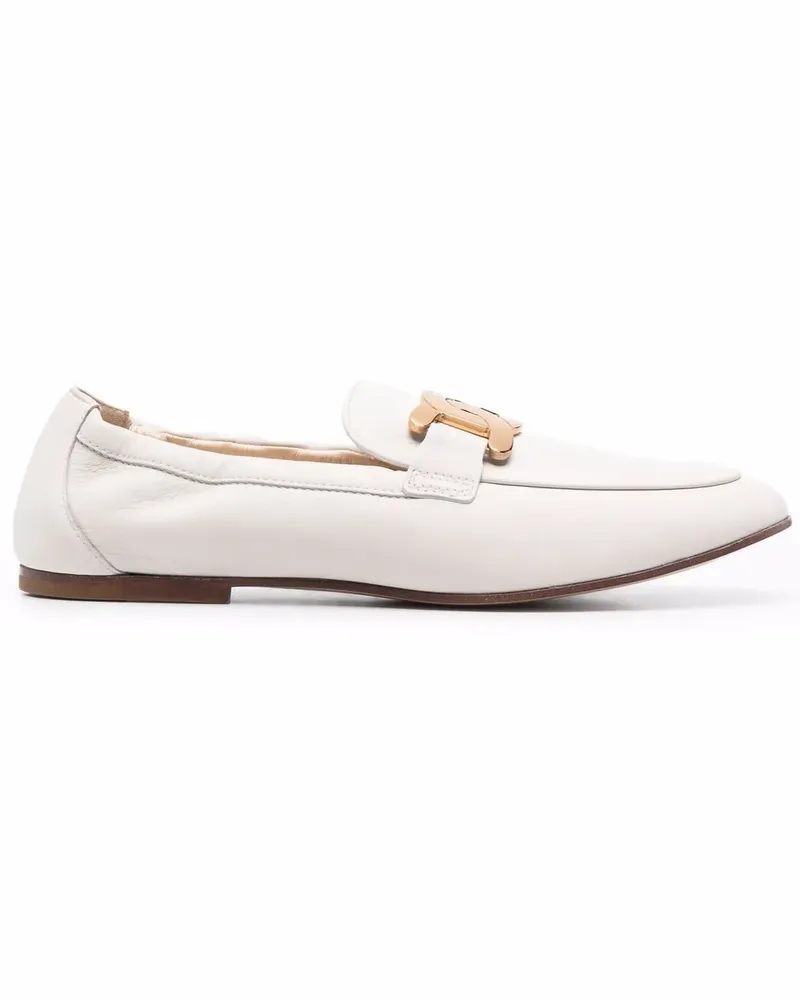 TOD'S Loafer mit Logo-Schild - Nude Nude