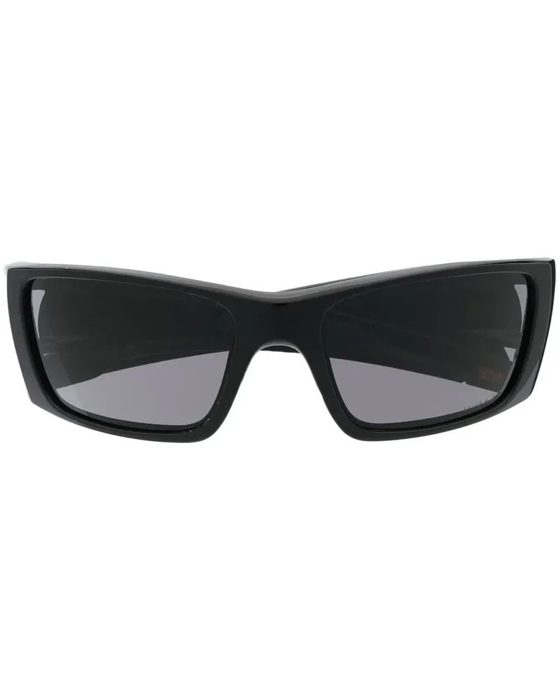 Oakley Sonnenbrille mit Logo-Schild - Schwarz Schwarz